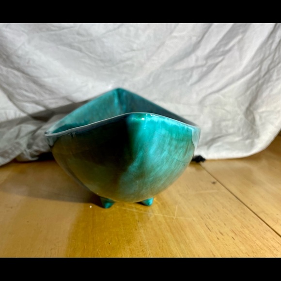 Gorgeous Vtg Green drip glaze pottery dish 15x6x4” (Alliston Canada MLP 069) - Picture 6 of 8